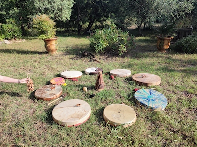 Terrasse du centre de bien-être Terre du Sud