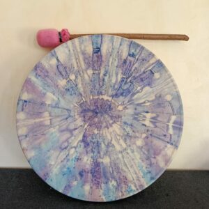 tambour chèvre bleue