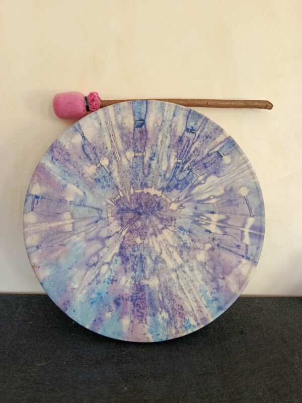 tambour chèvre bleue