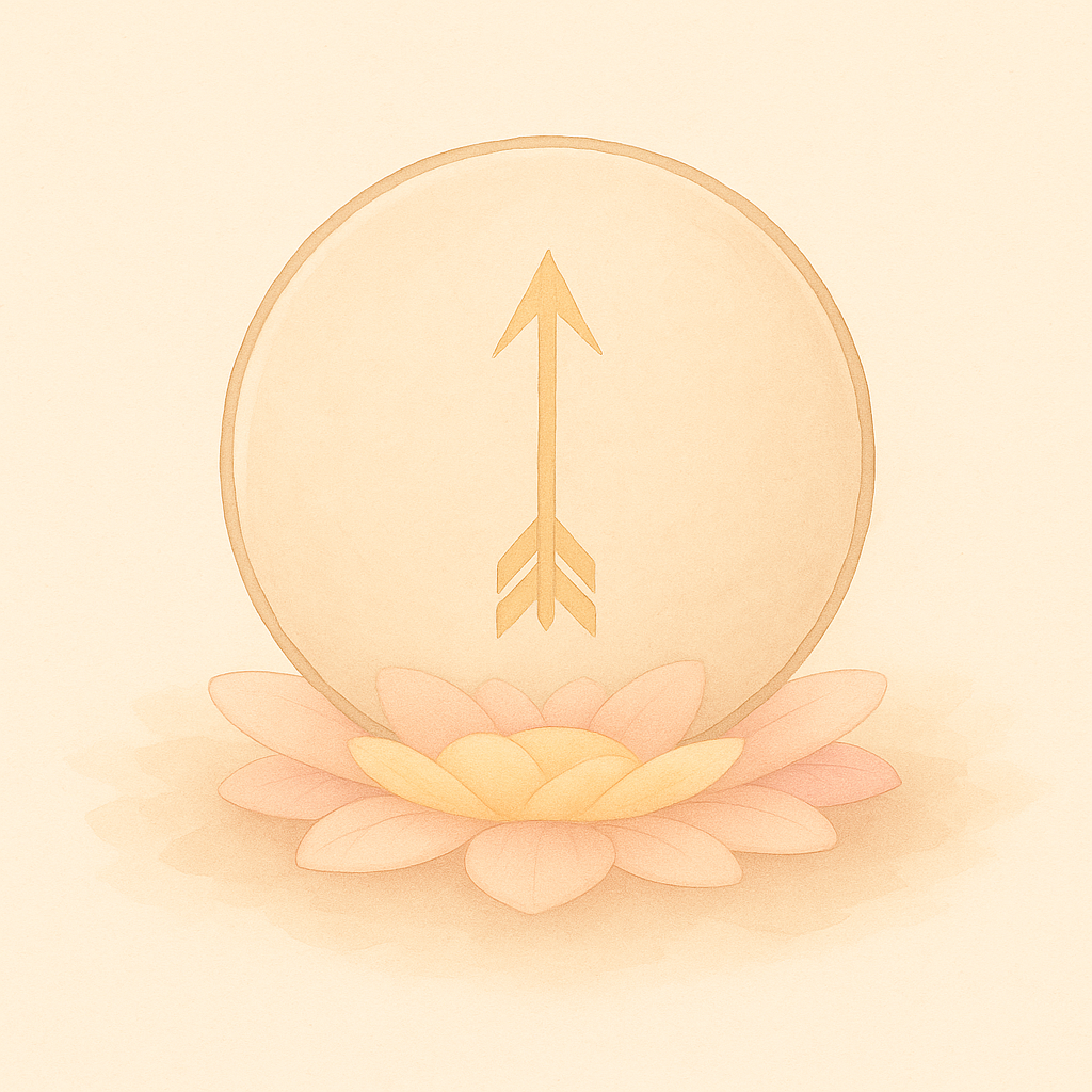 Pose de l'intention cercle tambour