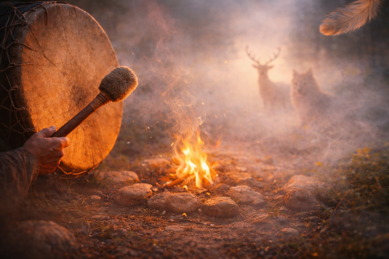 Voyage chamanique au tambour – transe volontaire et exploration des mondes subtils